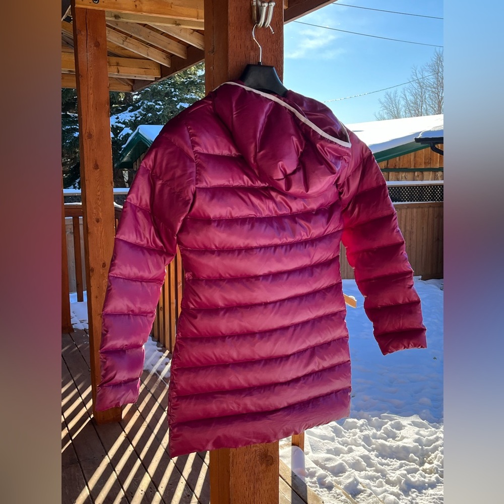 DESCENTE Down filled Winter Puffer Coat 3/4 Length. Women’s Small. VGUC. - Picture 2 of 14